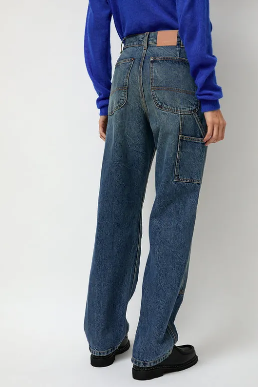 No.6 Store Double-Knee Jean in Tractor Blue