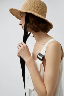 No.6 Store Duke Alessio Hat in Natural with Black