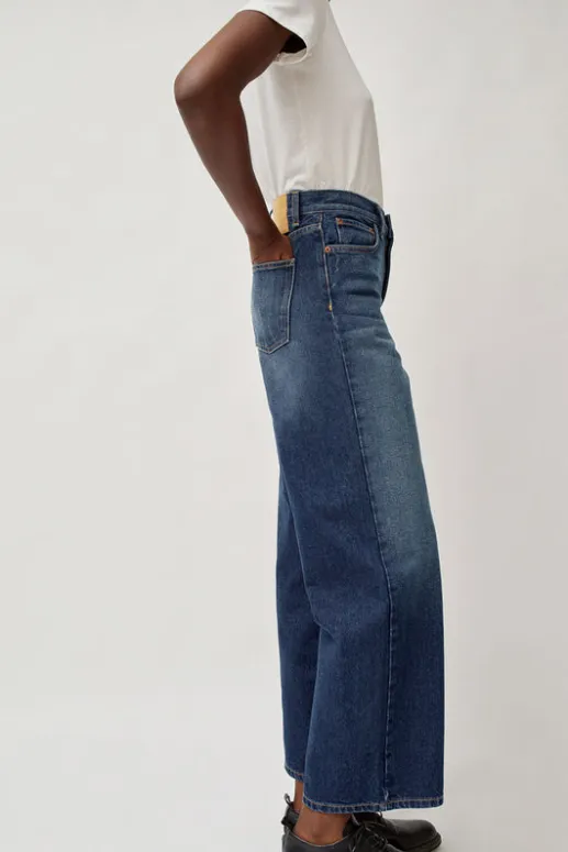 No.6 Store Elissa High Wide Jean in Cate Wash