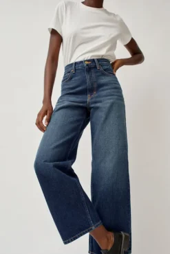 No.6 Store Elissa High Wide Jean in Cate Wash
