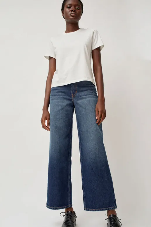 No.6 Store Elissa High Wide Jean in Cate Wash