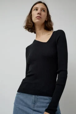 No.6 Store Eve Seamless Top in Black