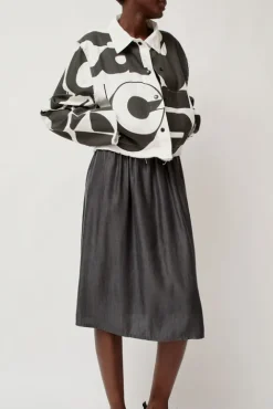 No.6 Store Faris Canvas Jacket in Black and White