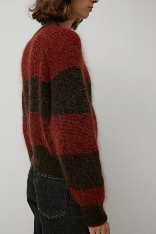 No.6 Store Foxtail Stripe Cardigan in Red Brown