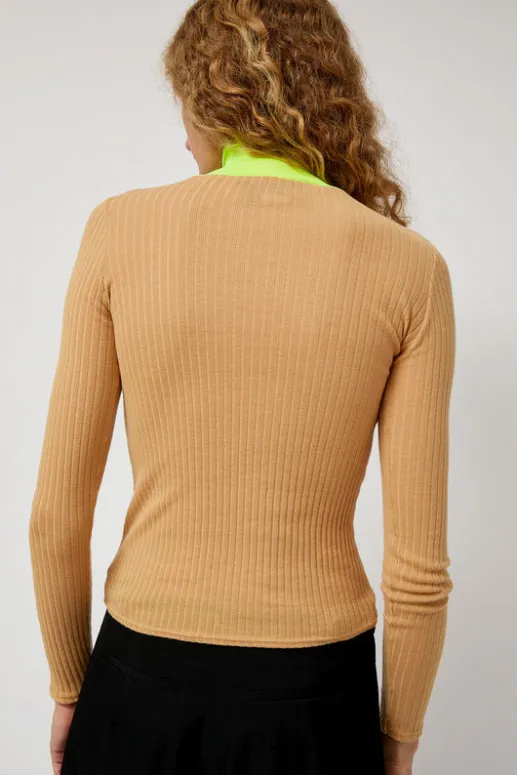 No.6 Store Frederique in Camel and Neon Yellow