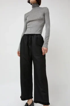 No.6 Store Frill Padded Pants in Black