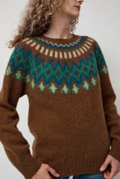 No.6 Store Future Fantasy Fairisle Sweater in Nut