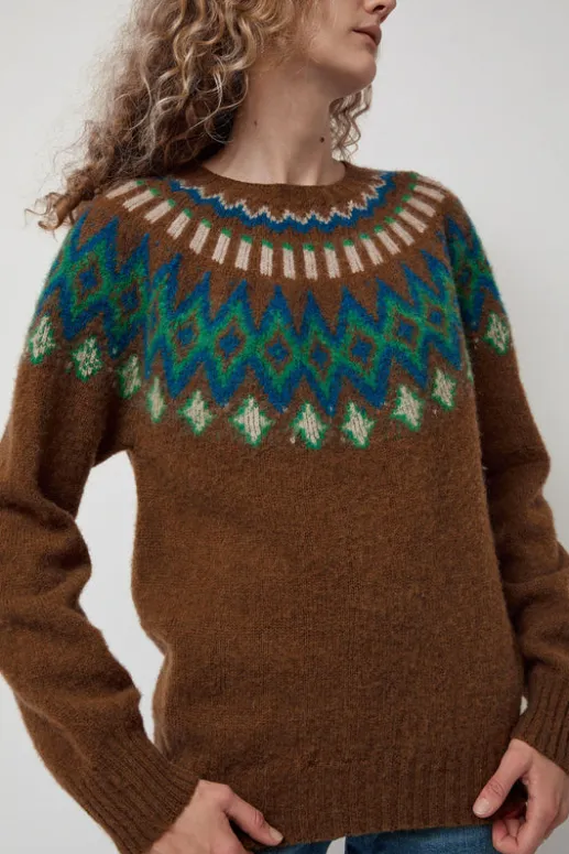 No.6 Store Future Fantasy Fairisle Sweater in Nut