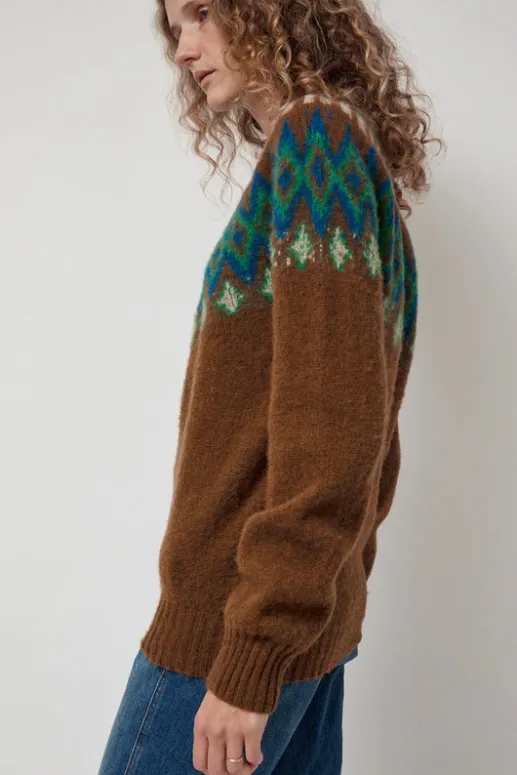 No.6 Store Future Fantasy Fairisle Sweater in Nut