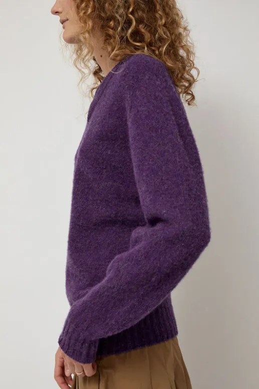 No.6 Store Future Memories V Neck Sweater in Lavender