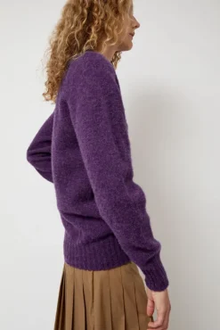 No.6 Store Future Memories V Neck Sweater in Lavender