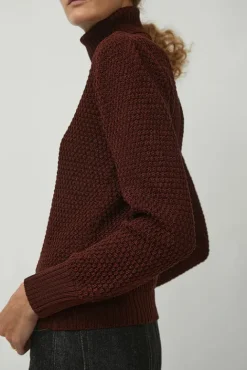 No.6 Store Gabe Turtleneck in Berry