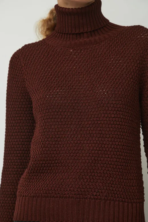No.6 Store Gabe Turtleneck in Berry