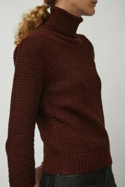 No.6 Store Gabe Turtleneck in Berry