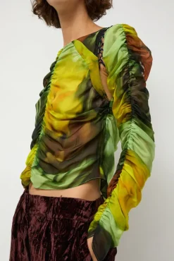 No.6 Store Gathered Delilah Top in Melting Bloom