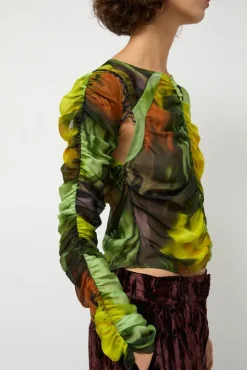 No.6 Store Gathered Delilah Top in Melting Bloom