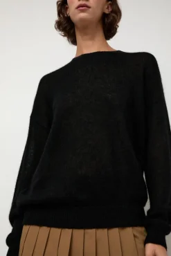 No.6 Store Gauzy Crew in Black