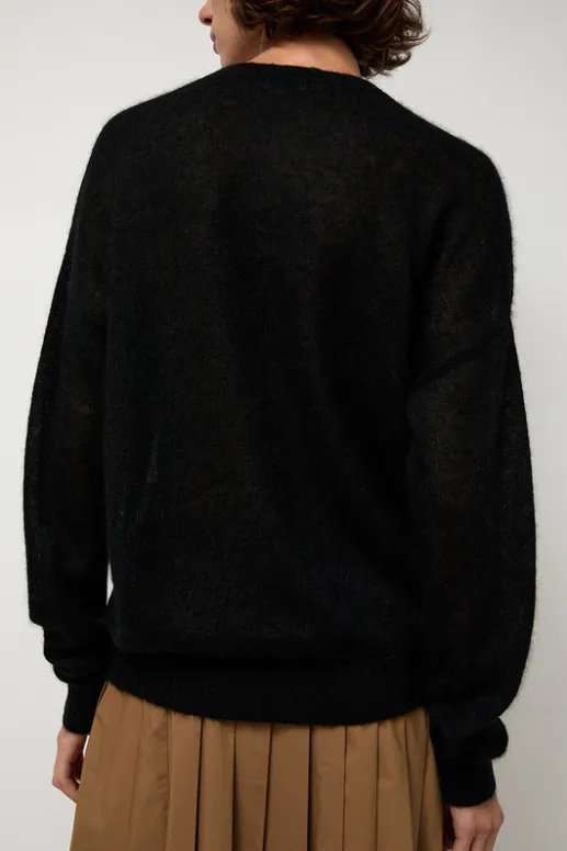 No.6 Store Gauzy Crew in Black