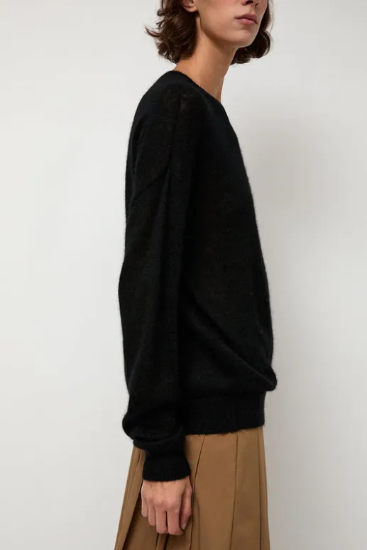 No.6 Store Gauzy Crew in Black