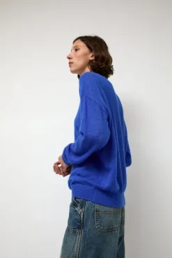 No.6 Store Gauzy Crew in Blue