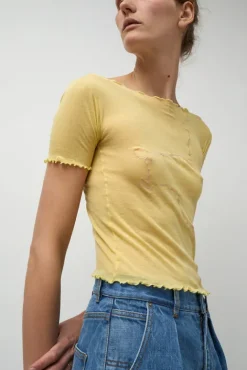 No.6 Store Gerrymandered Tee in One Yellow