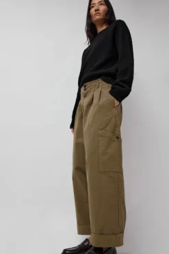 No.6 Store Grease Trouser in Olive