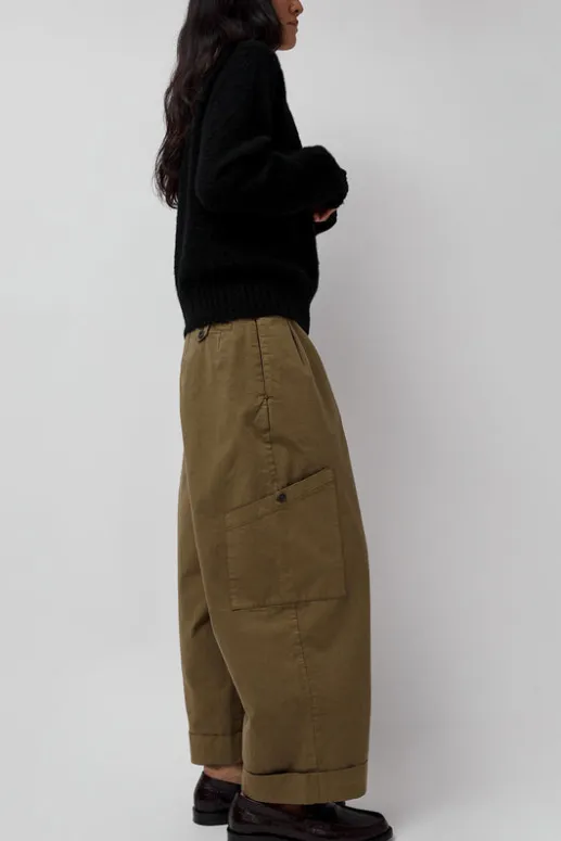No.6 Store Grease Trouser in Olive