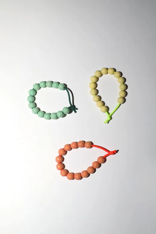 No.6 Store Haargummi Hair Ties Set of 3 in Pastel Mix