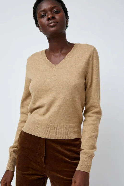 No.6 Store Hany Cashmere Knit in Camel