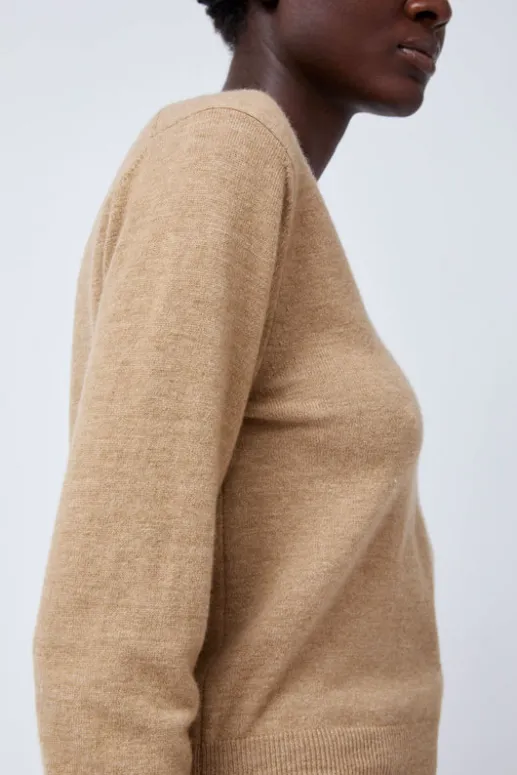 No.6 Store Hany Cashmere Knit in Camel