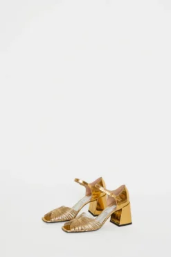 No.6 Store High 70鈥檚 Sandal in Gold