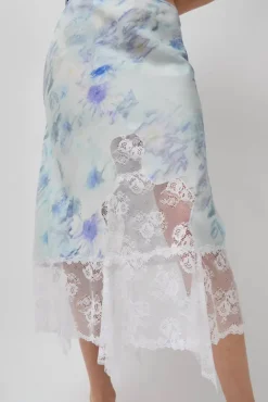No.6 Store Hiss Skirt in Sky Shadow Floral
