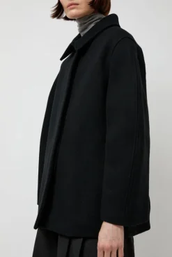 No.6 Store Hourglass Half Coat in Black
