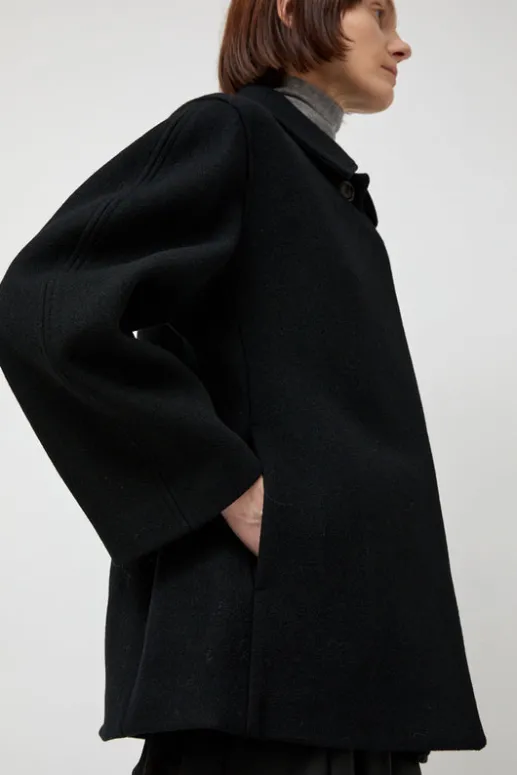 No.6 Store Hourglass Half Coat in Black