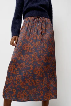 No.6 Store Inez Skirt in Rust and Navy Garden