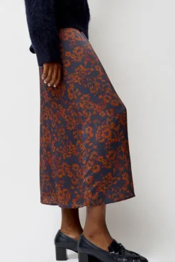 No.6 Store Inez Skirt in Rust and Navy Garden