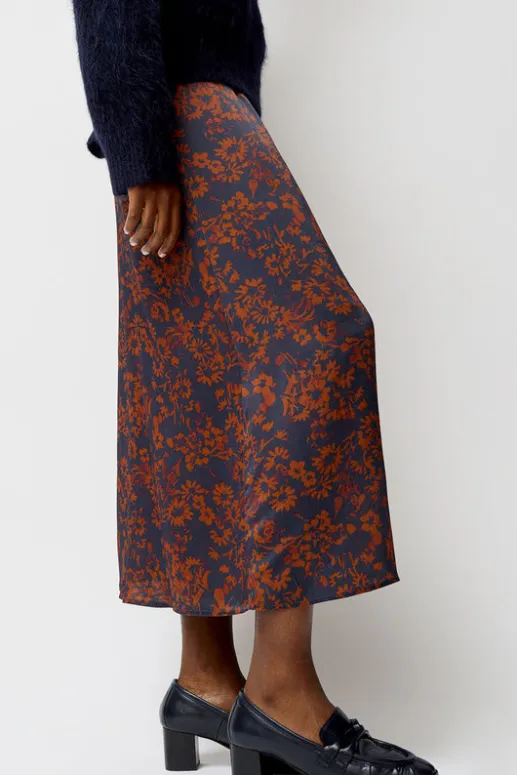 No.6 Store Inez Skirt in Rust and Navy Garden