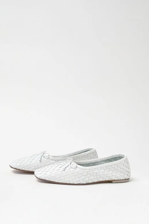 No.6 Store Jada Woven Ballet Flat in White