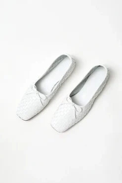 No.6 Store Jada Woven Ballet Flat in White