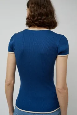 No.6 Store Jaya Seamless Top in Navy