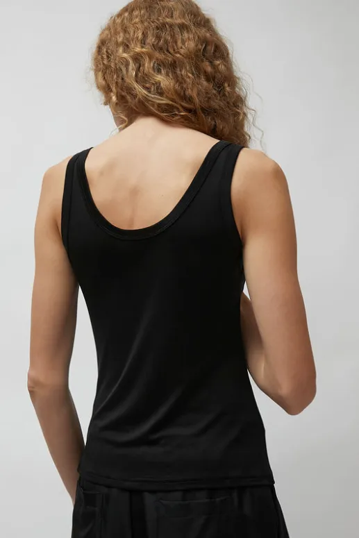 No.6 Store Jersey Scoop Tank in Black