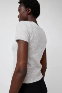 No.6 Store Kotte Alpaca Short Sleeve Knit in Gray