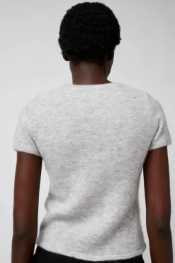 No.6 Store Kotte Alpaca Short Sleeve Knit in Gray