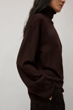 No.6 Store La Base Turtleneck in Brown