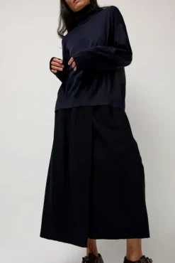No.6 Store La Base Turtleneck in Navy