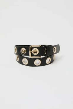 No.6 Store La Grande Keller Belt in Noir