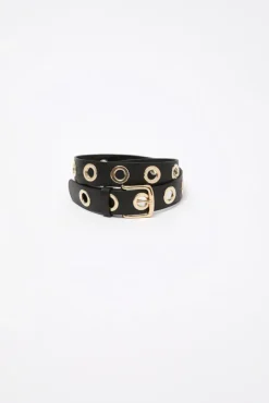 No.6 Store La Grande Keller Belt in Noir