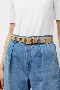 No.6 Store La Grande Keller Crispy Belt in Crispy Marron Beige