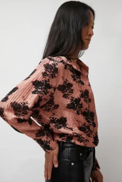 No.6 Store Lana Top in Blush Shadow