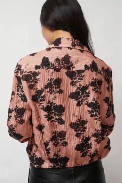 No.6 Store Lana Top in Blush Shadow